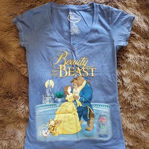 Disney Beauty and the Beast Vneck Tee Shirt